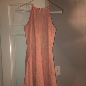 Light pink lace dress